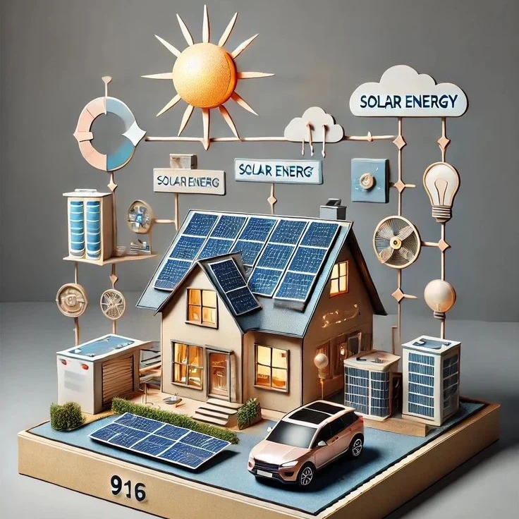 Working process of solar panel
