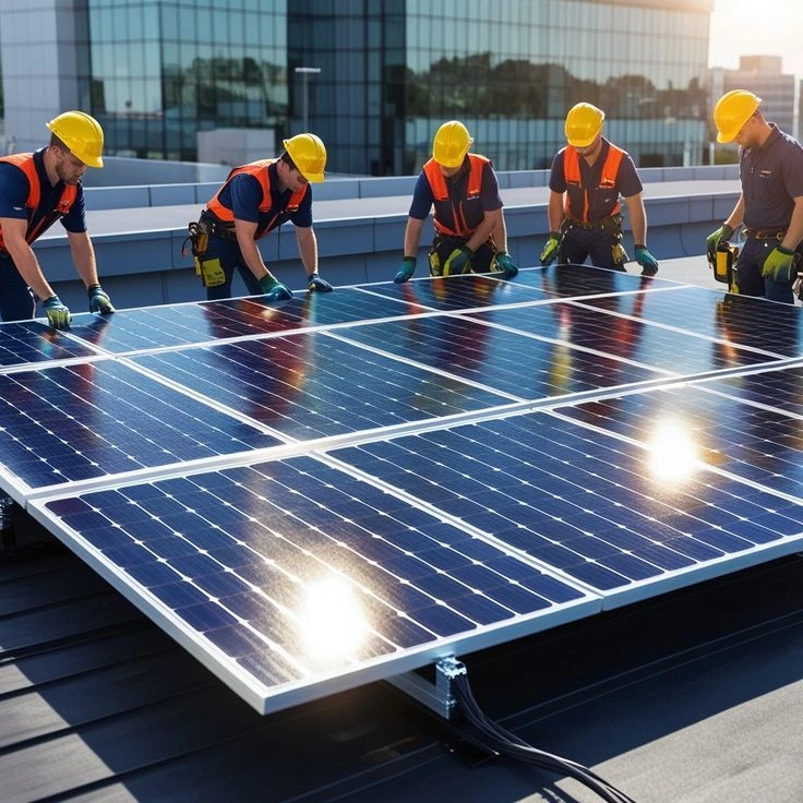 Solar_Installation_By_Workers